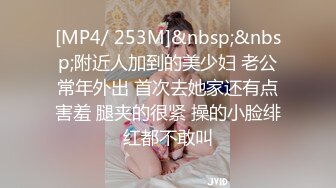 [MP4/ 253M]&nbsp;&nbsp;附近人加到的美少妇 老公常年外出 首次去她家还有点害羞 腿夹的很紧 操的小脸绯红都不敢叫