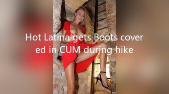 Hot Latina gets Boots covered in CUM during hike