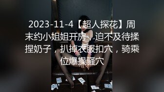 2023-11-4【超人探花】周末约小姐姐开房，迫不及待揉捏奶子，扒掉衣服扣穴，骑乘位爆操骚穴