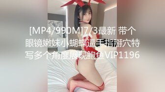 [MP4/990M]7/3最新 带个眼镜嫩妹小蝴蝶逼手指掰穴特写多个角度展现鲍鱼VIP1196