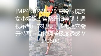 [MP4]STP28379 高冷眼镜美女小姐姐！苗条纤细美腿！透视吊带睡衣扭腰，多毛骚穴掰开特写，自摸揉搓极度诱惑 VIP0600