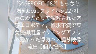 [546EROFC-082] もっちり爆乳GcupグラドルS(22) 社長の愛人として調教された肉感エロボディ。欲求不満で某女優御用達マッチングアプリで繋がった浮気ハメ撮り映像流出【個人撮影】