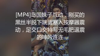 [MP4]岛国妹子互动，刚买的黑丝半脱下跳蛋塞入按摩器震动，足交口交特写无毛肥逼震的呻吟连连