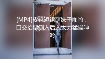 [MP4]皮靴短裙萌妹子啪啪，口交抬腿侧入后入大力猛操呻吟