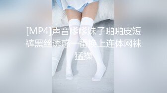 [MP4]声音嗲嗲妹子啪啪皮短裤黑丝诱惑一番换上连体网袜猛操