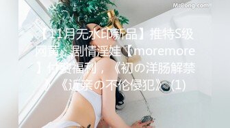 【11月无水印新品】推特S级网黄，剧情淫娃【moremore】付费福利，《初の洋肠解禁》《近亲の不伦侵犯》 (1)