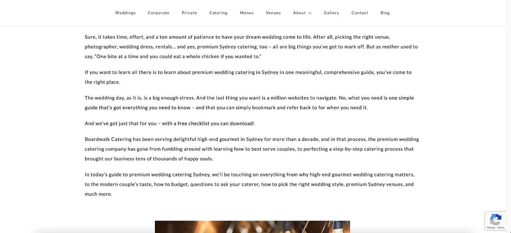 comprehensive guides, long-form guide, catering, content catering, boardwalk catering